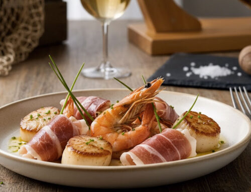 Mar y montaña con jamón ibérico